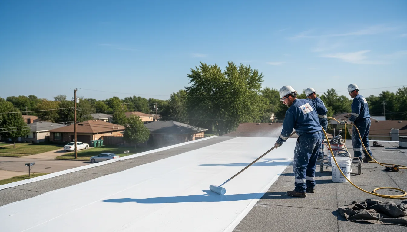 Commercial roof coating in Village Mills, TX near me